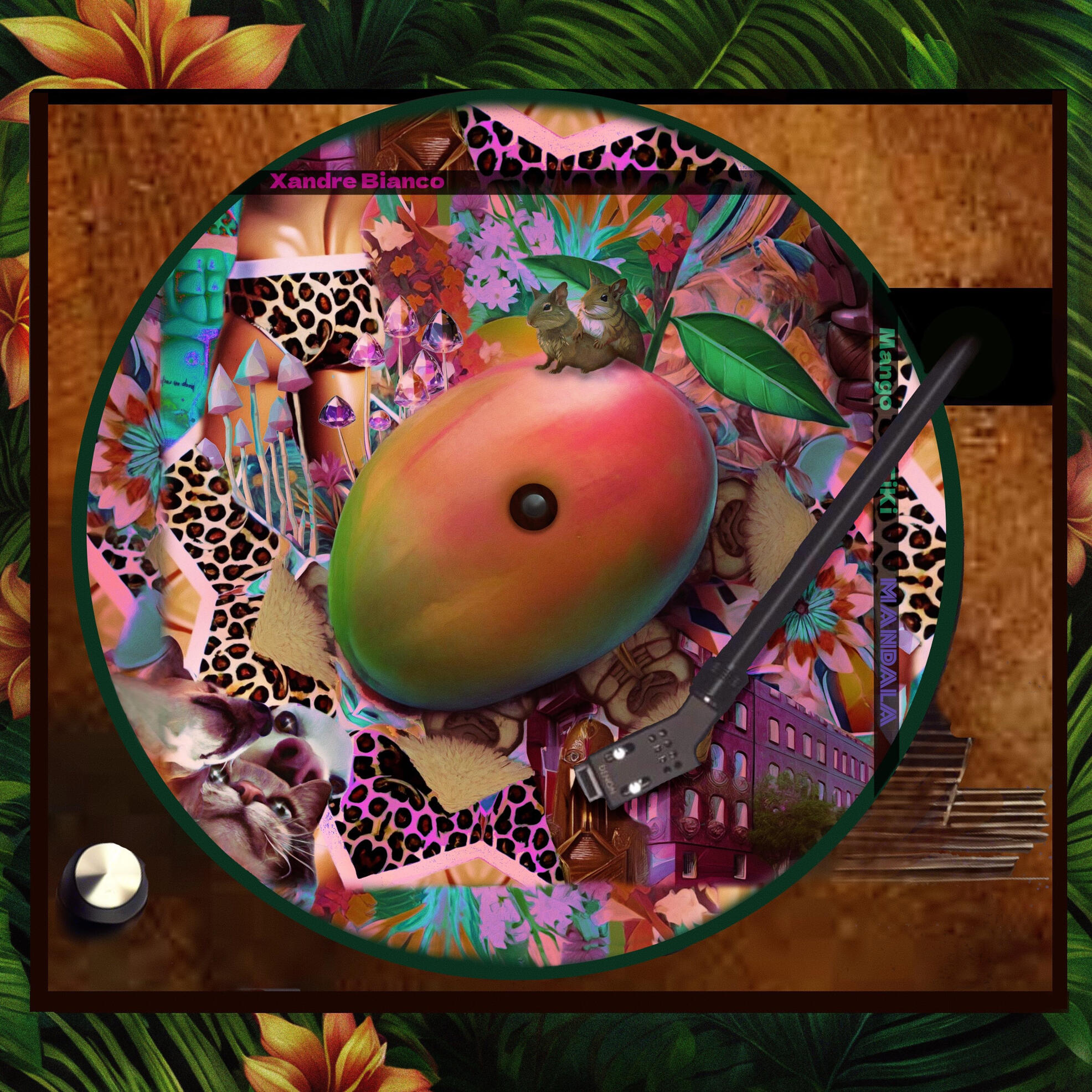 Mango Tiki Mandala artwork by Stockholm-based LGBTQ artist Xandre Bianco.